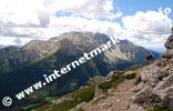 Aussicht auf den Latemar vom Hirzelweg im Rosengarten (Foto: R. Jakubowski).