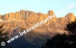 Alpenglühen in der Rosengartengruppe (Foto: Volker).