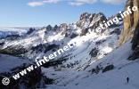 Aufstieg von der Vajoletthütte (2.243 m) zum Grasleitenpass (2.601 m) (Foto: Volker).