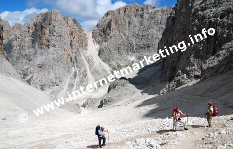 Molignon-Pass (2.604 m) im Rosengarten (Foto: R. Jakubowski).