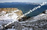 Blick vom Schlern ins Eisacktal in Südtirol (Foto: Volker).