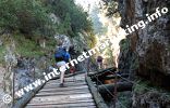 Prügelweg Nr. 1 durch die Teufelschlucht auf den Schlern (Foto: R. Jakubowski).