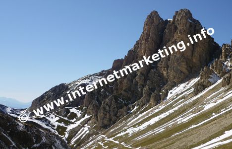 Cima di Terrarossa (2.655 m) nel Massiccio dello Sciliar (Foto: Volker).