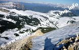 Massiccio dello Sciliar, Alpe di Siusi e Monte Bullaccia (Foto: Volker).