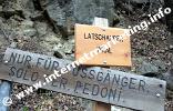 Wegschild am Latschander Waal (Foto: R. Jakubowski).